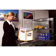 Sichttafeltischständer SHERPA TABLE 10 5623 + je 5 Sichttafeln 5606 schwarz + grau Durable 5632-22 Produktbild Back View S