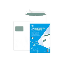 Versandtasche ohne Fenster mit Papprückwand C5 162x229mm mit Haftklebung 90g braun Natron (PACK=50 STÜCK) Produktbild
