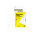 Versandtasche ohne Fenster mit Papprückwand B4 250x353mm mit Haftklebung 120g weiß Offset (PACK=5 STÜCK) Produktbild