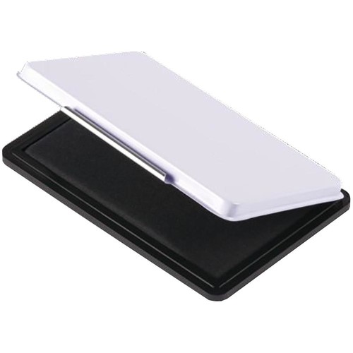 Stempelkissen Größe 2 7x11cm schwarz Metall BestStandard KF25211 Produktbild Front View L