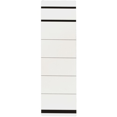 Rückenschilder für Handbeschriftung 60x192mm kurz breit weiß selbstklebend (BTL=10 STÜCK) Produktbild Front View L