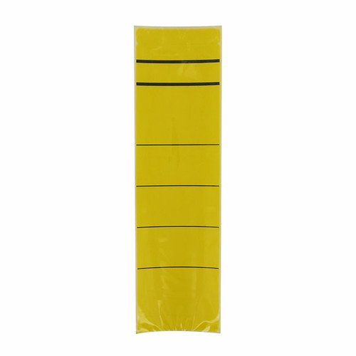 Rückenschilder für Handbeschriftung 60x192mm kurz breit gelb selbstklebend (BTL=10 STÜCK) Produktbild Front View L