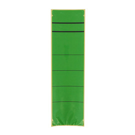 Rückenschilder für Handbeschriftung 60x192mm kurz breit grün selbstklebend (BTL=10 STÜCK) Produktbild