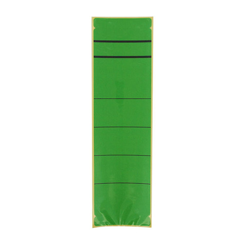 Rückenschilder für Handbeschriftung 60x192mm kurz breit grün selbstklebend (BTL=10 STÜCK) Produktbild Front View L
