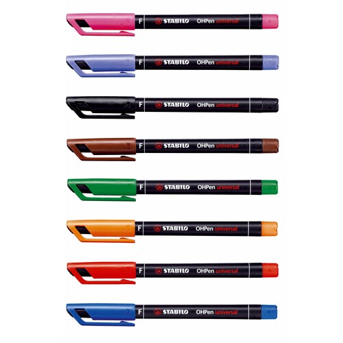 Folienstift OHPen F 0,7mm fein grün wasserfest Stabilo 842/36 Produktbild Additional View 2 L