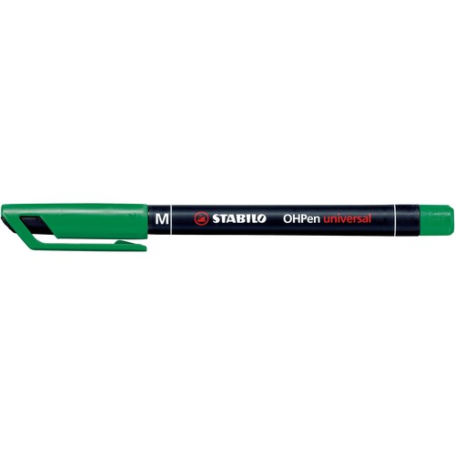 Folienstift OHPen M 1,0mm mittel grün wasserfest Stabilo 843/36 Produktbild Additional View 1 L