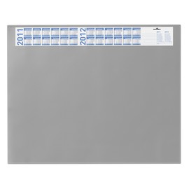 Schreibunterlage mit Jahreskalender und Klarsichtauflage 52x65cm grau Durable 7204-10 Produktbild