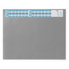 Schreibunterlage mit Jahreskalender und Klarsichtauflage 52x65cm grau Durable 7204-10 Produktbild