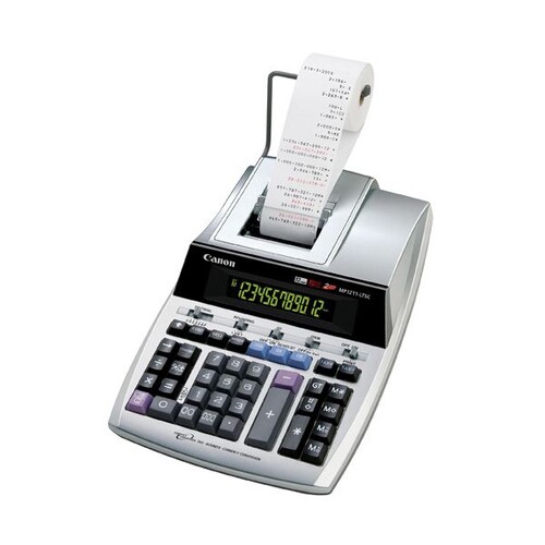 Tischrechner 12-stelliges Display Canon MP-1211 LTSC zweifarbiger Druck Produktbild Front View L