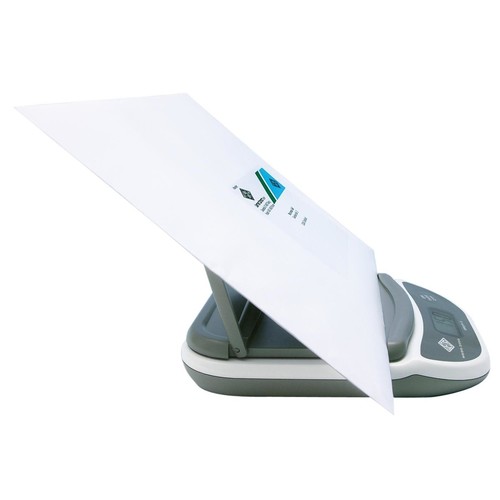 Briefwaage 2000 bis 2000g 1g-Teilung weiß/grau Batteriebetrieb WEDO 502000 Produktbild Additional View 1 L