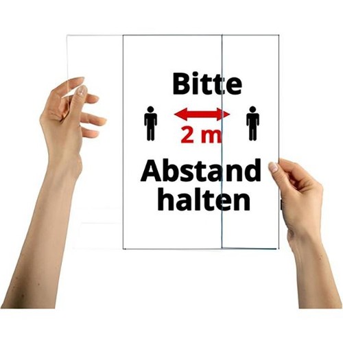 Tischaufsteller schräg für einseitige Präsentation A4 glasklar Acryl Sigel TA210 Produktbild Additional View 5 L