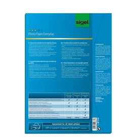 Fotopapier Inkjet Everyday Plus A4 170g weiß high-glossy Sigel IP714 (PACK=50 BLATT) Produktbild
