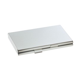 Visitenkarten-Etui mit 2Fächern 92x63x10mm für 30Karten silber-matt Aluminium Sigel VZ136 Produktbild