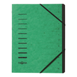 Ordnungsmappe mit 12 Fächern grün Karton 40059-03 Produktbild