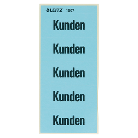 Inhaltsschilder Kunden blau Leitz 1507-00-00 (BTL=100 STÜCK) Produktbild