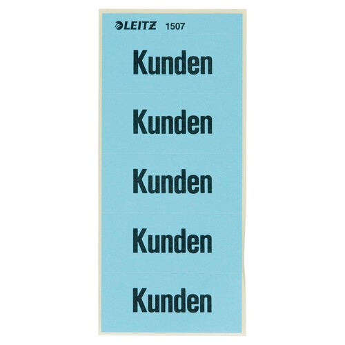 Inhaltsschilder Kunden blau Leitz 1507-00-00 (BTL=100 STÜCK) Produktbild Front View L