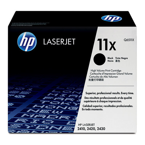Toner 11X für LaserJet 2400/2410/2420/2430 12000Seiten schwarz HP Q6511X Produktbild Front View L