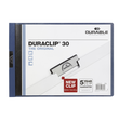 Klemmmappe Duraclip30 Querformat A4quer bis 30Blatt dunkelblau Hartfolie Durable 2246-07 Produktbild