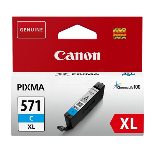 Tintenpatrone CLI-571XL für Canon Pixma MG5700/5750 11ml cyan Canon 0332C001 Produktbild Front View L