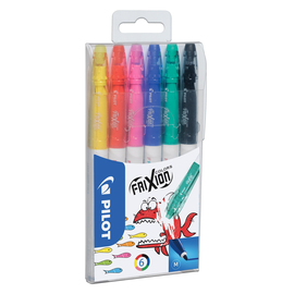 Fasermaler FriXion Color Rundspitze Etui Pilot SW-FC-S6 (ETUI=6 STÜCK) Produktbild