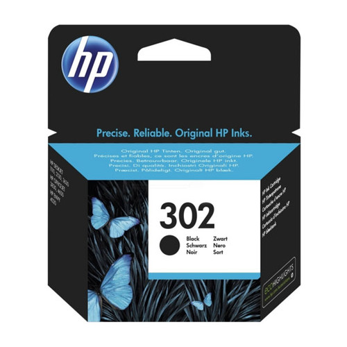 Tintenpatrone 302 für HP OfficeJet 3800 190Seiten schwarz HP F6U66AE Produktbild Front View L