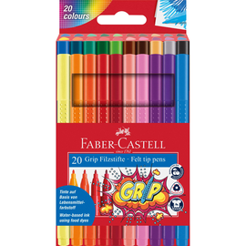 Fasermaler Grip Colour Marker Etu sortiert Faber Castell 155320 (ETUI=20 STÜCK) Produktbild