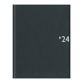 Wochenbuch 2024 A4 21x26,5cm 1Woche/2Seiten anthrazit wattiert Zettler 739-2621 Produktbild