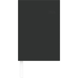 Wochenbuch 2026 A5 15x21cm 1Woche/2Seiten schwarz wattiert Zettler 766-0020 Produktbild