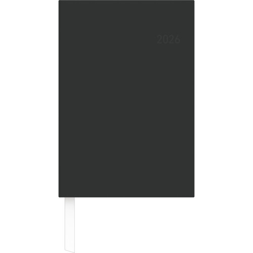Wochenbuch 2026 A5 15x21cm 1Woche/2Seiten schwarz wattiert Zettler 766-0020 Produktbild