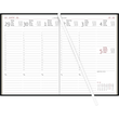 Wochenbuch 2026 A5 15x21cm 1Woche/2Seiten schwarz wattiert Zettler 766-0020 Produktbild Additional View 1 S