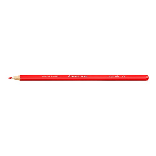 Farbstift ergo soft 157 dreikant rot Staedtler 157-2 Produktbild Front View L