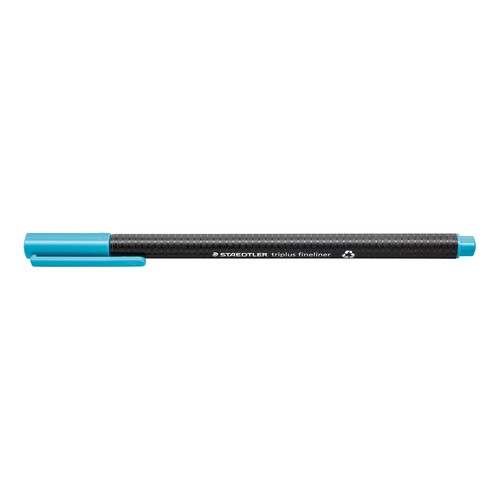 Fineliner Triplus 334 0,3mm Dreikant aquablau Staedtler 334-34 Produktbild Additional View 1 L