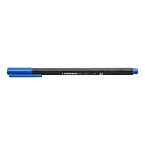 Fineliner Triplus 334 0,3mm Dreikant cyan Staedtler 334-37 Produktbild Additional View 1 L