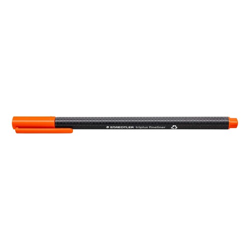Fineliner Triplus 334 0,3mm Dreikant orange Staedtler 334-4 Produktbild Additional View 1 L