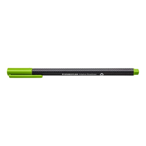Fineliner Triplus 334 0,3mm Dreikant gelbgrün Staedtler 334-51 Produktbild Additional View 1 L