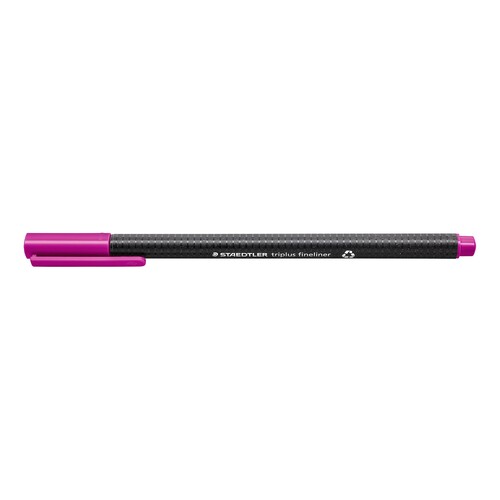 Fineliner Triplus 334 0,3mm Dreikant rotlila Staedtler 334-61 Produktbild Additional View 1 L