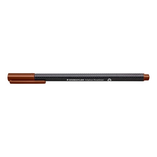 Fineliner Triplus 334 0,3mm Dreikant van-dyke-braun Staedtler 334-76 Produktbild Additional View 1 L