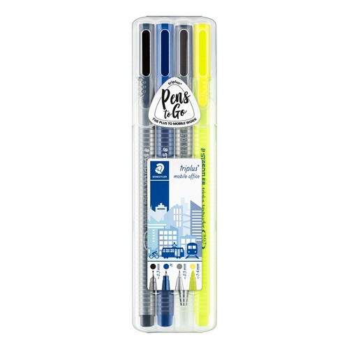Schreibgeräteset Triplus Mobile Office Etui Staedtler 34SB4 (ETUI=4 STÜCK) Produktbild Additional View 1 L