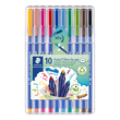 Fasermaler Triplus Color 323 Etui 1,0mm Dreikant sortiert Staedtler 323SB10 (ETUI=10 STÜCK) Produktbild Additional View 1 S