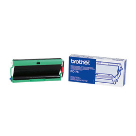 Thermotranfserrolle für Fax T102/104/106 schwarz Brother PC75 Produktbild