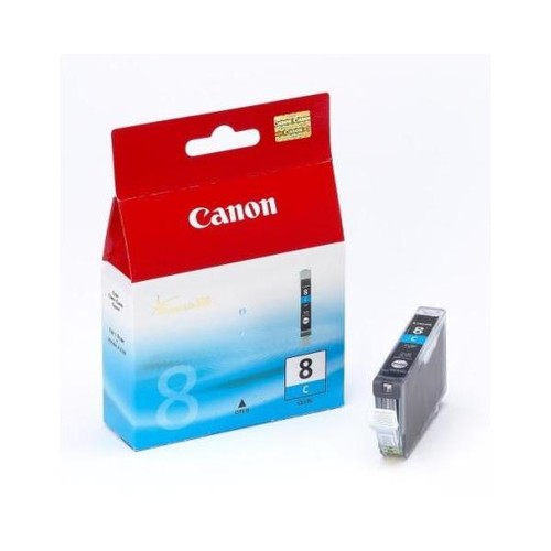 Tintenpatrone CLI-8C für Canon Pixma IP4200/IP5200/MP500 13ml cyan Canon 0621b001 Produktbild Front View L