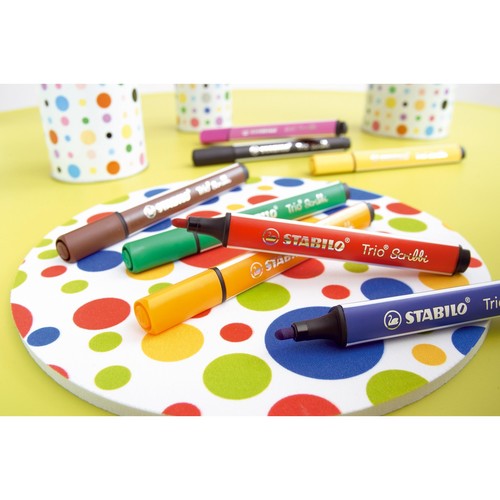 Dreikant-Fasermaler Trio Scribbi 368 1,5-2mm schwarz Stabilo 368/946 Produktbild Additional View 5 L