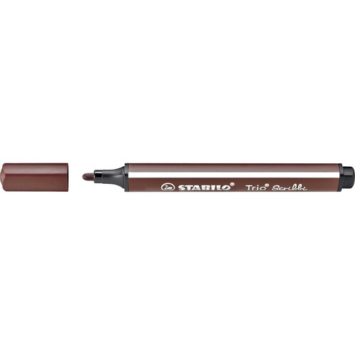 Dreikant-Fasermaler Trio Scribbi 368 1,5-2mm braun Stabilo 368/945 Produktbild