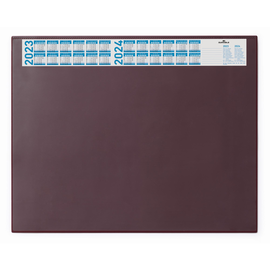 Schreibunterlage mit Jahreskalender und Klarsichtauflage 52x65cm rot Durable 7204-03 Produktbild
