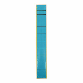 Rückenschilder für Handbeschriftung 39x280mm lang schmal blau selbstklebend (BTL=10 STÜCK) Produktbild