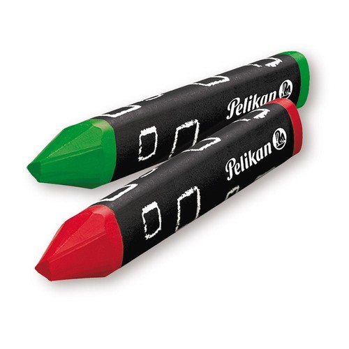 Wachsmalkreiden 665/8D im roten Kunststoffetui sortiert wasserfest dreikant Pelikan 300008324 (ETUI=8 STÜCK) Produktbild Additional View 1 L