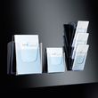 Wand-Prospekthalter 3x A4 je 30mm glasklar Acryl Sigel LH135 Produktbild Additional View 5 S