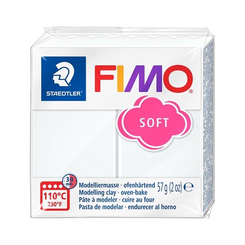 Modelliermasse FIMO Soft ofenhärtend 56g weiß Staedtler 8020-0 Produktbild