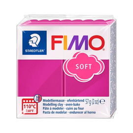 Modelliermasse FIMO Soft ofenhärtend 56g himbeere Staedtler 8020-22 Produktbild