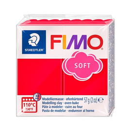 Modelliermasse FIMO Soft ofenhärtend 56g indischrot Staedtler 8020-24 Produktbild